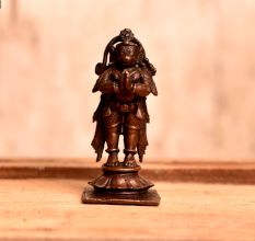 Antique Copper Lord Hanuman Statue for Worship